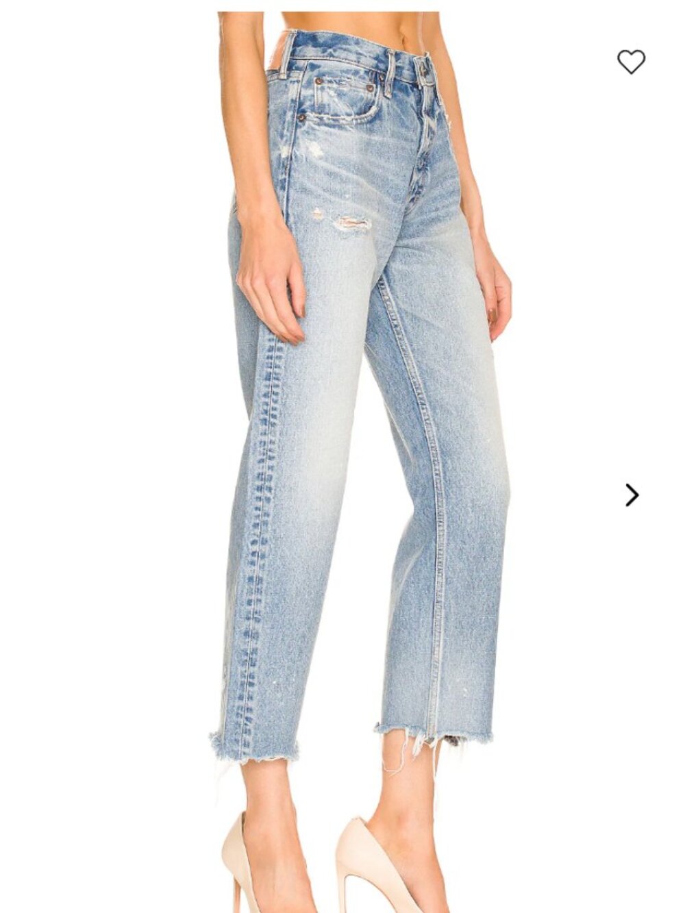 Moussy Vintage Lomita Cropped Wide Straight Jeans - 25